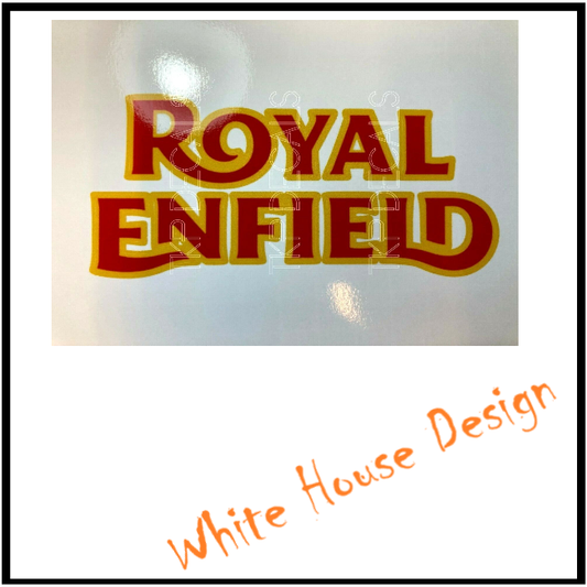 Royal Enfield motorcycle DECAL. Sticker.