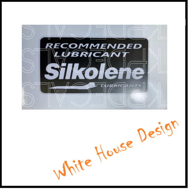 Silkolene. Decal, vintage, Fits ; MG, Triumph, Rover, Austin, etc, Classic Car.