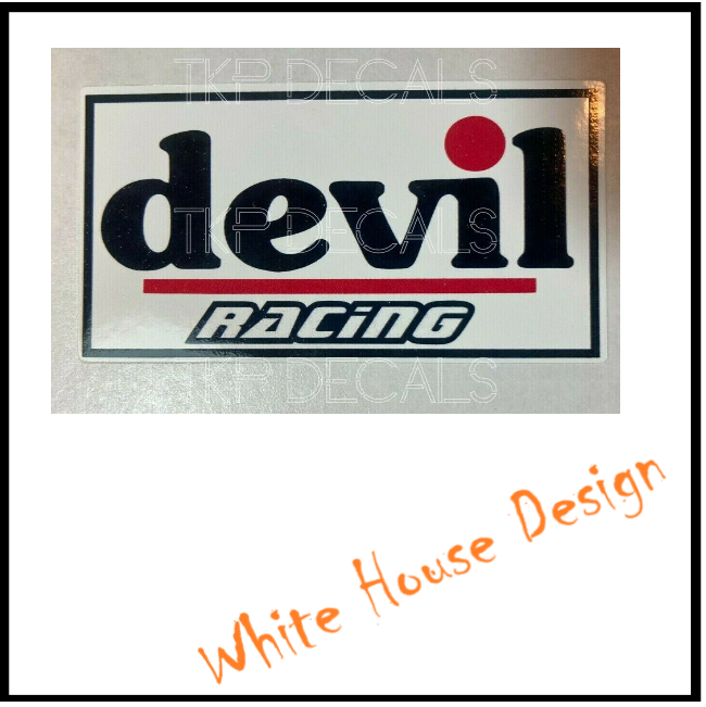 Devil Racing Exhaust style STICKER DECAL, Camper, car bike.