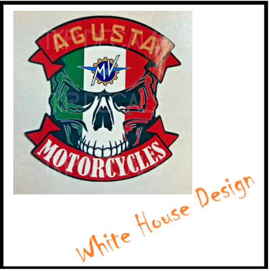 MV Augusta style sticker, logo, badge.