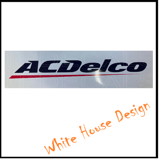 AC Delco STICKER DECAL , car bike. toolbox, garage.