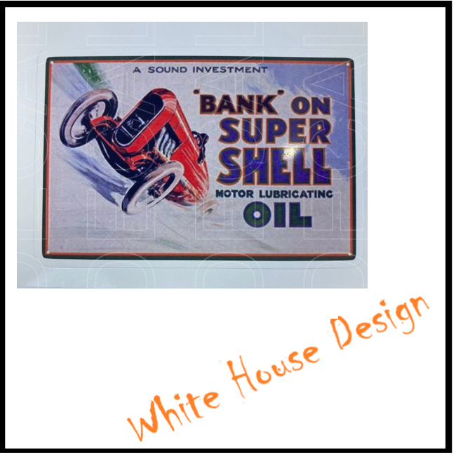 Vintage Shell oil STICKER DECAL , car bike. toolbox, garage.