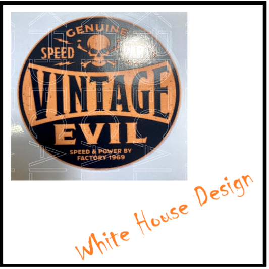 Custom speed, Evil motorcycle, cool, STICKER, Camper, Car, Bike. Toolbox,Garage.