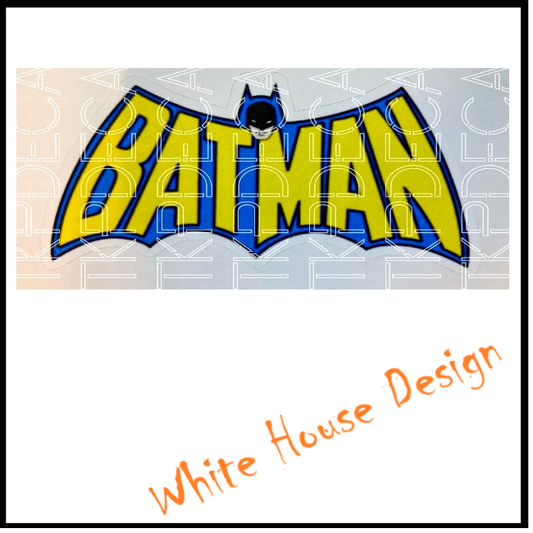 VINTAGE, Batman style STICKER DECAL , Camper, car bike. toolbox, Comic.