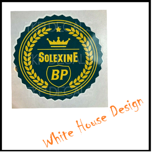 Vintage BP, Solexine, cool sticker, car, toolbox, motorbike, garage,