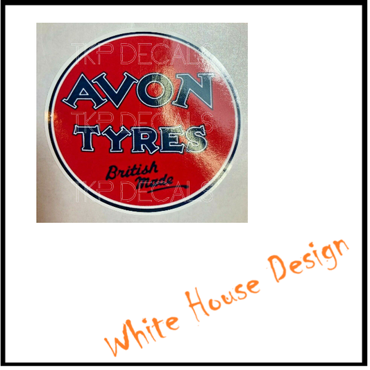 Avon Tyres vintage sticker. Toolbox, man cave, car, bike.