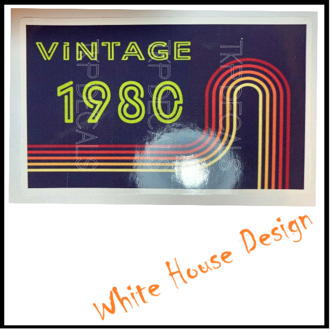 Vintage 1980 sticker, cool, funny, toolbox, laptop, garage, bike, car.