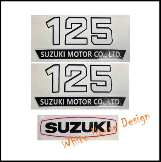 A125. A-C  Side panel badges /emblems decals.