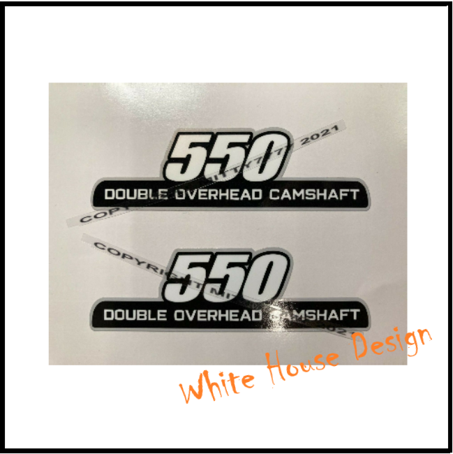 Zephyr Z550  Sidepanel badges, decals.