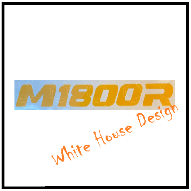 M1800R Wheel rim decal, (you choose colour)