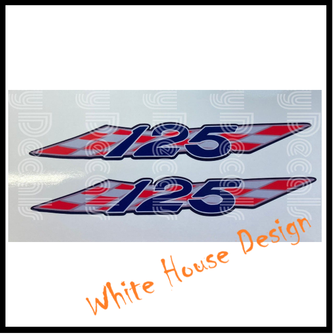 TS125 Side Panel Badges, Decals.