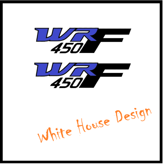 WR 450F Side Panel Badge Emblem, Decal x2