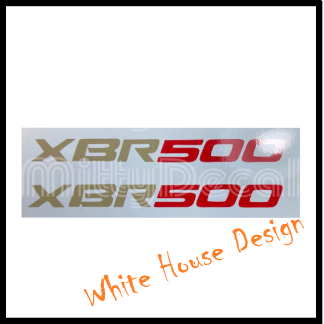 XBR500 side panel badges decals. x 2 .