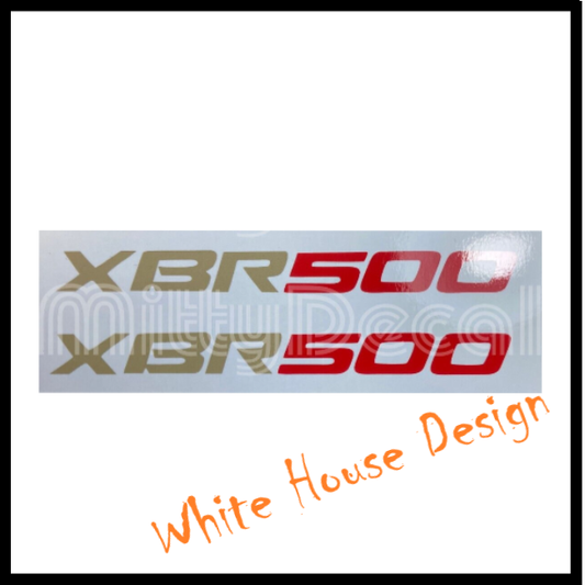 XBR500 side panel badges decals. x 2 .