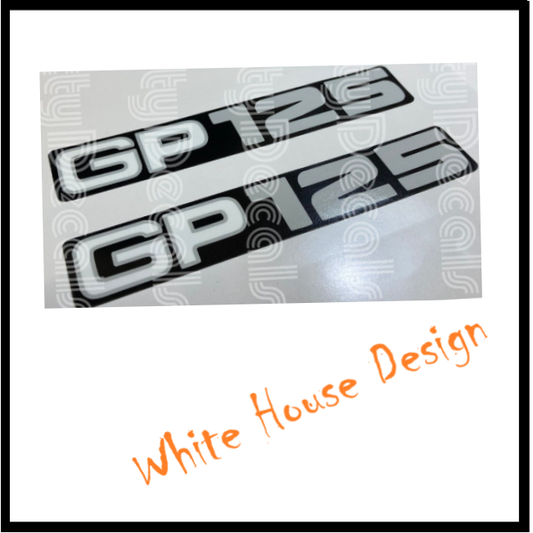 GP125 Side Panel Badges, Decals.