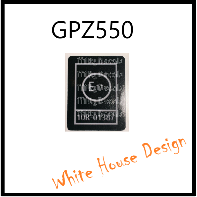 GPZ550 E11  Decal