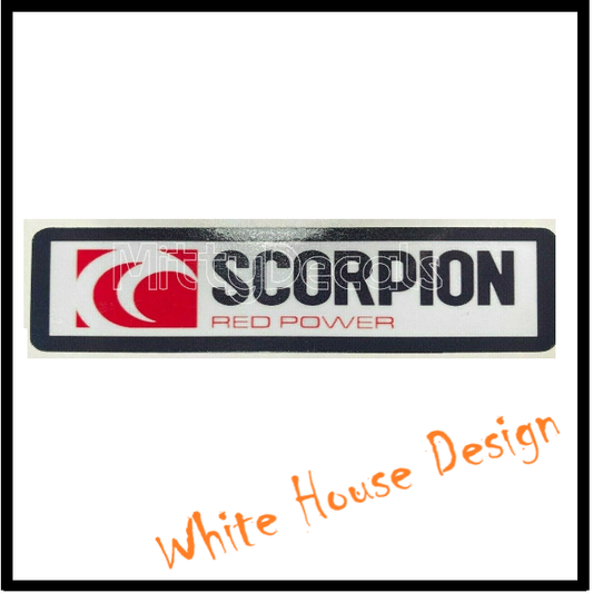 Scorpion red power,  Exhaust Decal