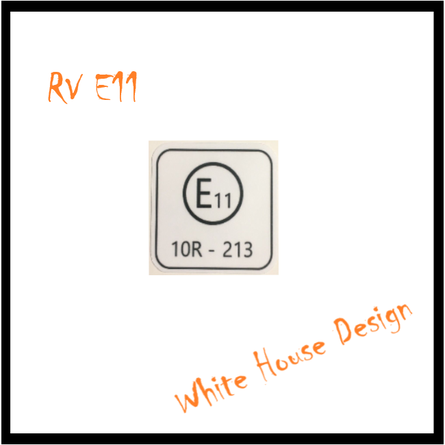 RV125 E11 Decal