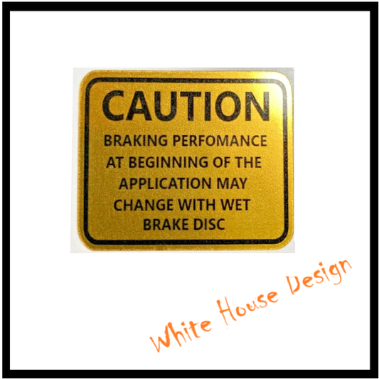 GT750/550/380/250/185 GS750/550/1000,Fork Caution Decal small size 3.1x2.1cm