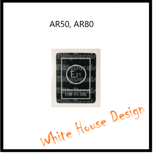 AR50. AR80 E11 Decal