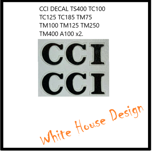 CCI Decals, TS400. TC100. TC125. TM125. TM250 A100 + Others. x2.