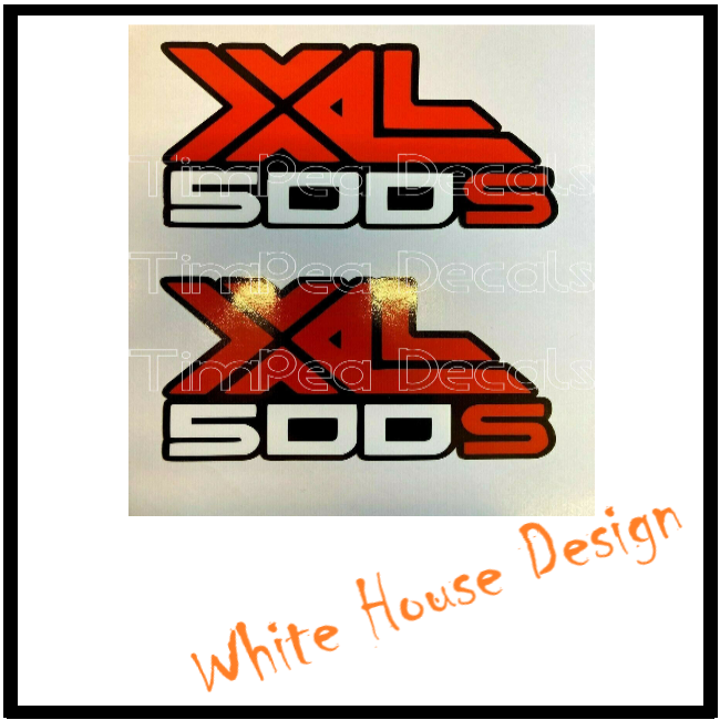 XL500s Decals Vintage X2