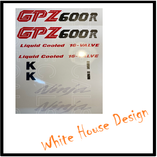 GPZ600r  decal set,