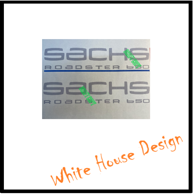 Sachs 650 tank decals