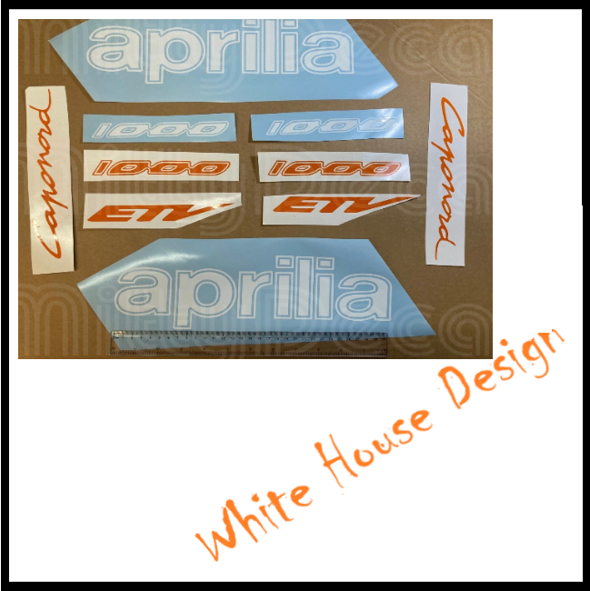 Aprilia Caponord 1000 large fairing and tank decals, Various colours