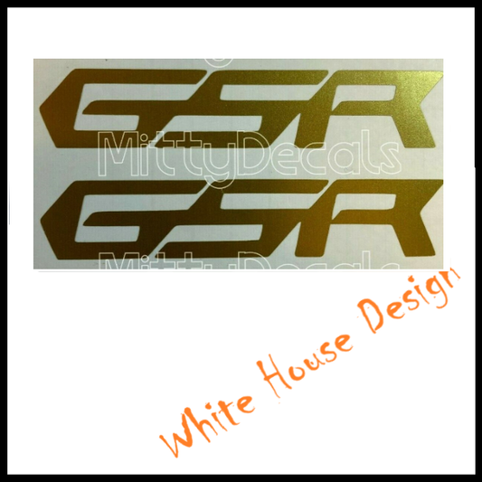 GSR 750 Decal , Sticker ,Emblems (all colours available.)