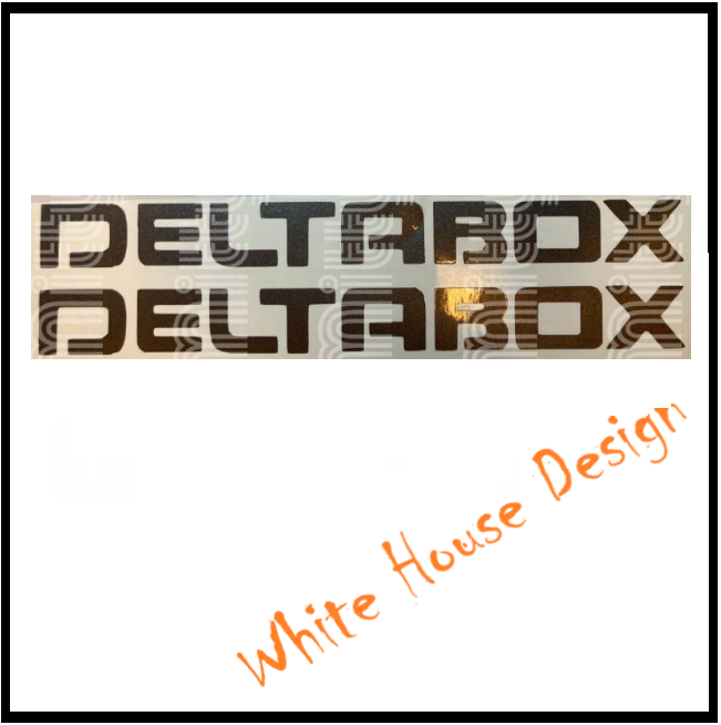 Deltabox Decals , Stickers ,Emblems x 2 (other colours available.)